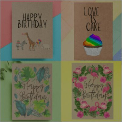 AK Creative selection of birthday cards